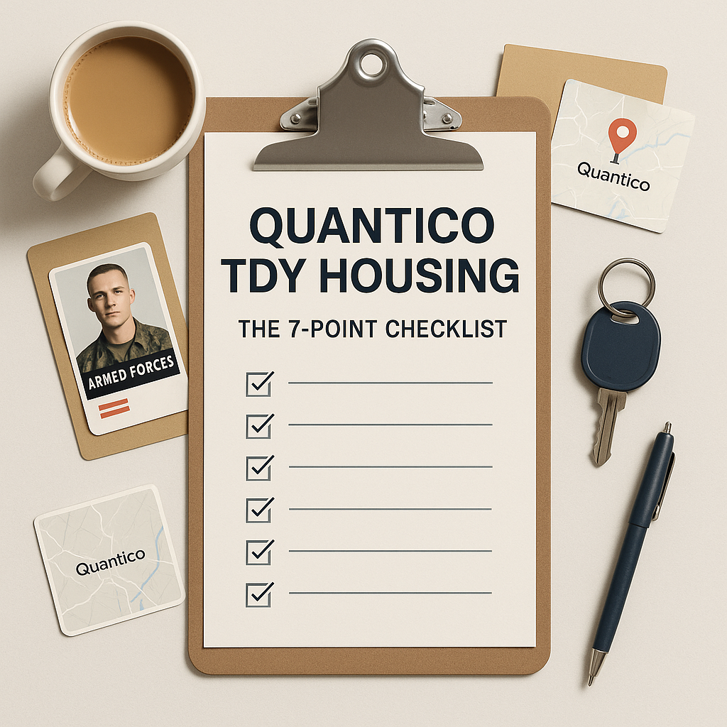 Quantico TDY Housing Checklist | 7 Must-Know Tips for Your Stay
