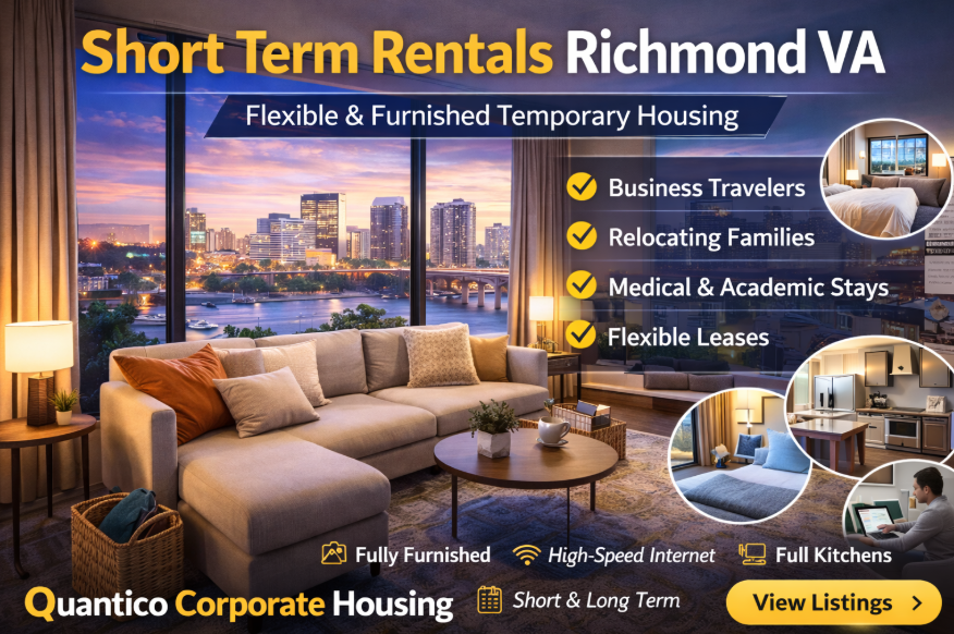 Short Term Rentals in Richmond, VA | Furnished Apartments & Homes