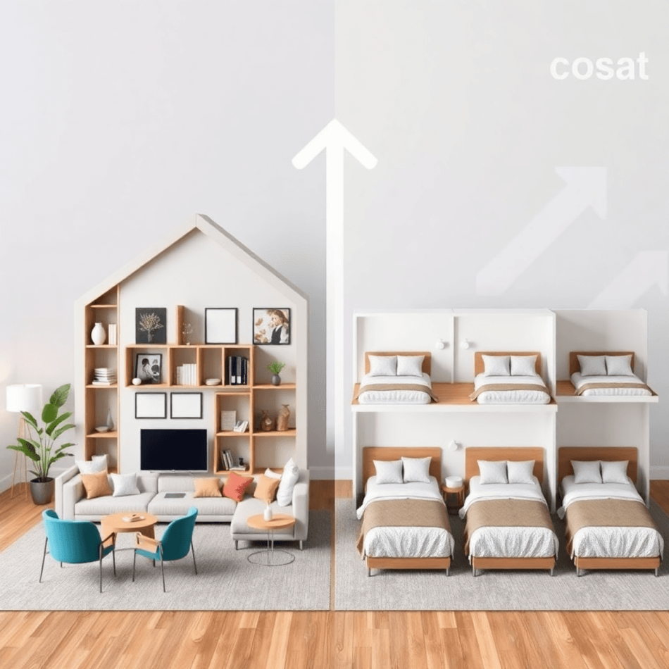 cost breakdown corporate housing vs multiple hotel rooms for teams